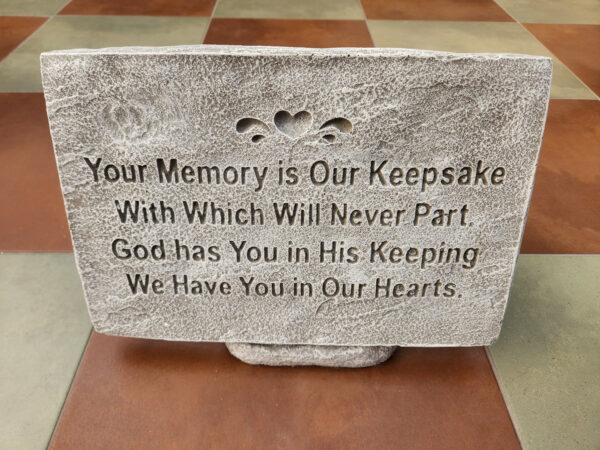 Your Memory is Our Keepsake Memorial Stone